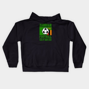 Zambia Football Fan Kids Hoodie